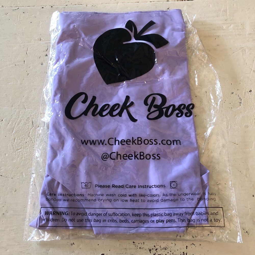Cheek Boss brief panties 3X purple